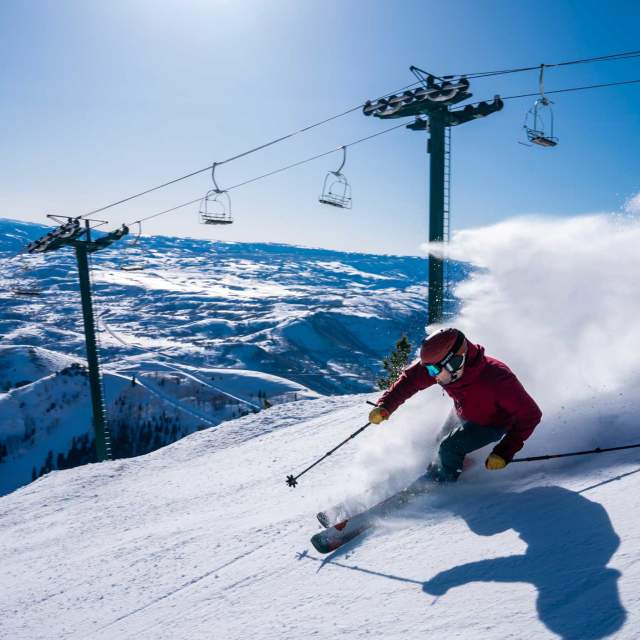 Man skiing at Deer Valley