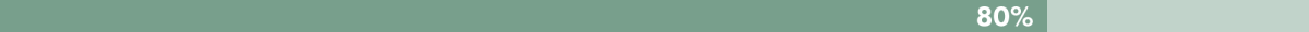 Objective 4 Progress Bar 80 Percent in dark and light green
