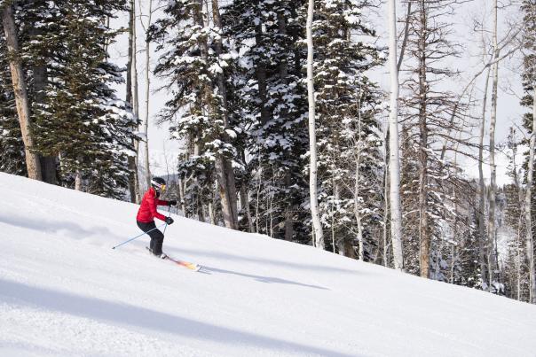 Family skiing at Deer Valley Resort