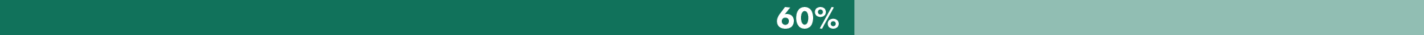 Objective 2 Progress Bar 60 Percent in dark and light green