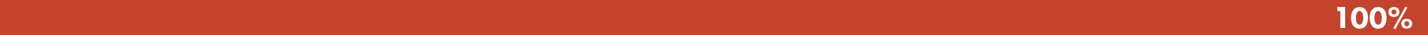 Sustainability Objective 5 Progress Bar 100 Percent in dark red