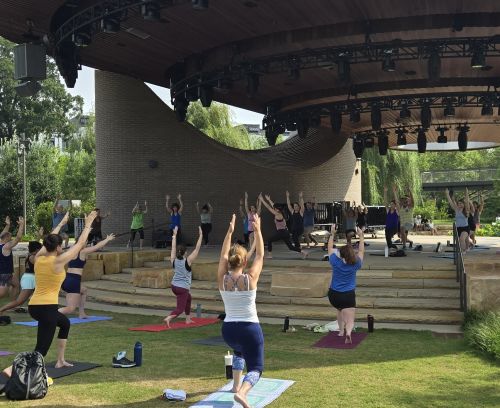 Yoga at Downtown Cary Park