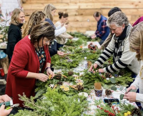 Festive Winter Wreath Making