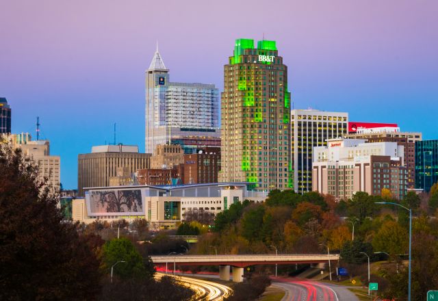 December 2017 Downtown Raleigh Skyline