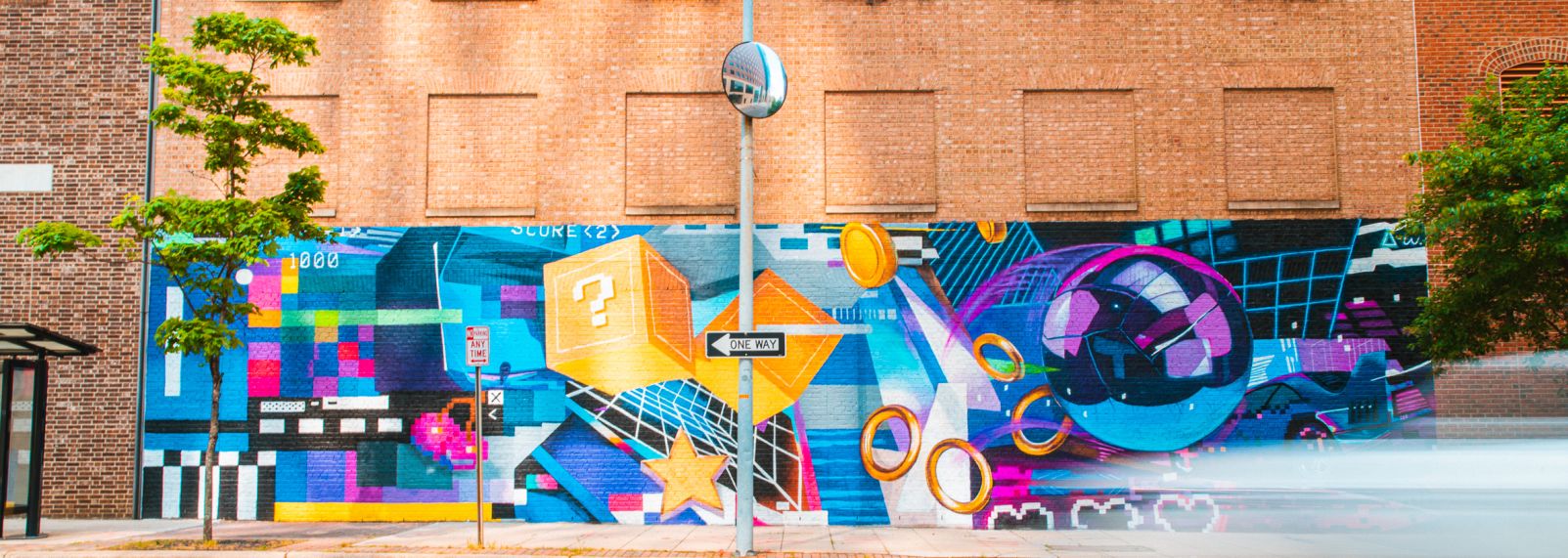 8-bit to 5G esports mural