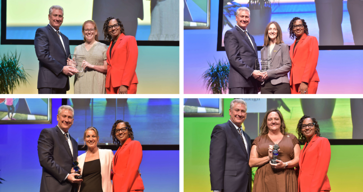 A collage of the award winners at the 2026 GRCVB Annual Meeting