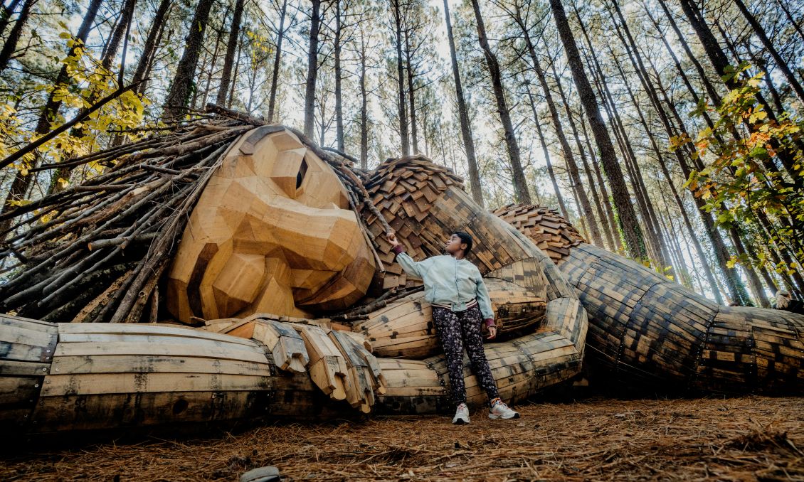 Thomas Dambo's Trolls at Dix Park