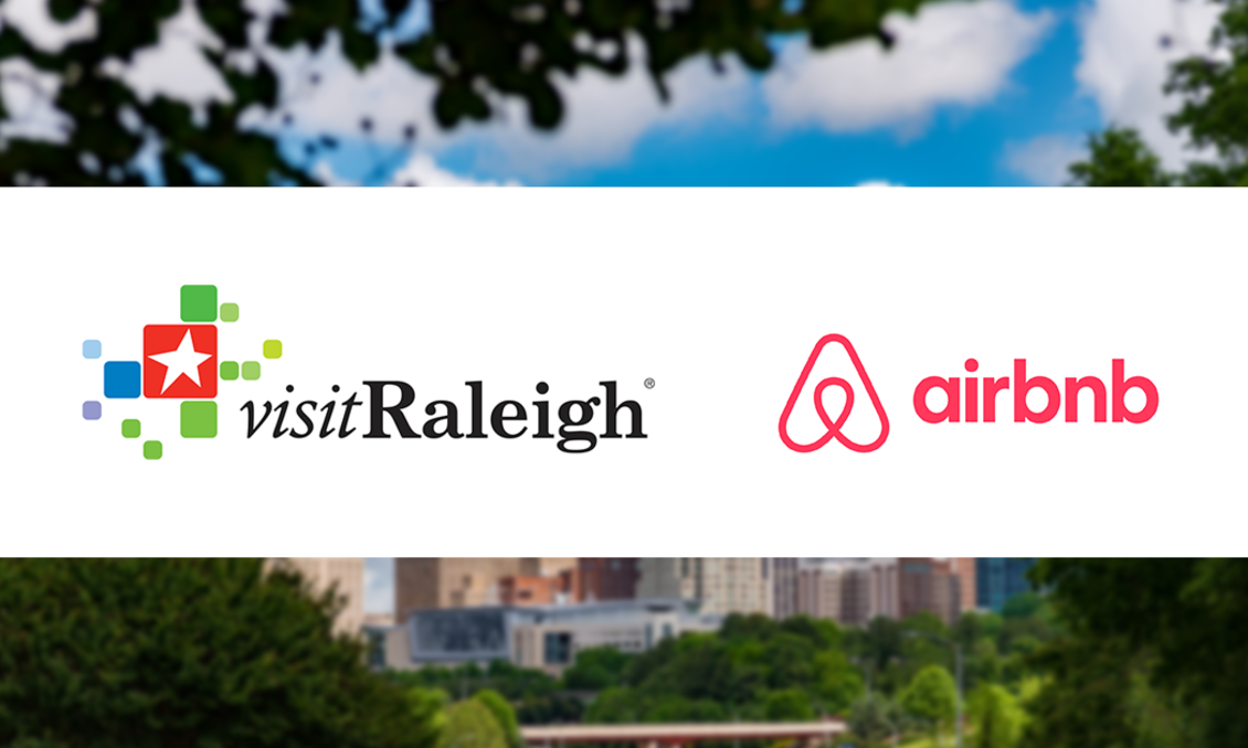 Visit Raleigh & Airbnb Logos