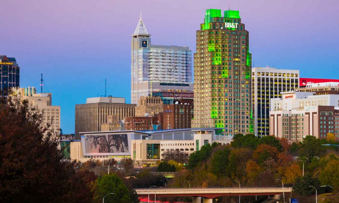 December 2017 Downtown Raleigh Skyline