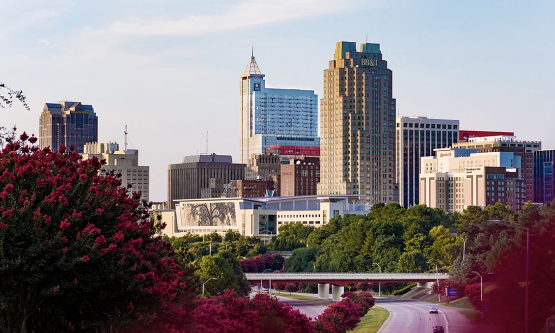 Downtown Raleigh Skyline July 2018