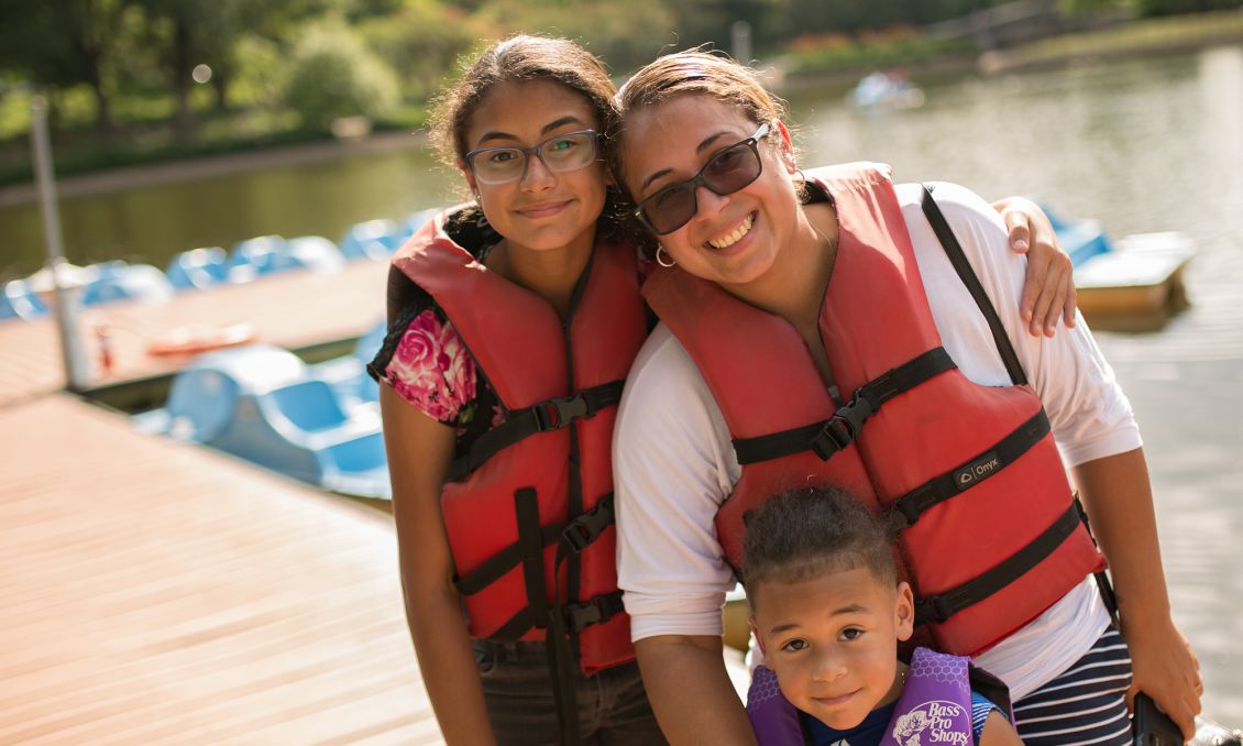 Family at Pullen Park