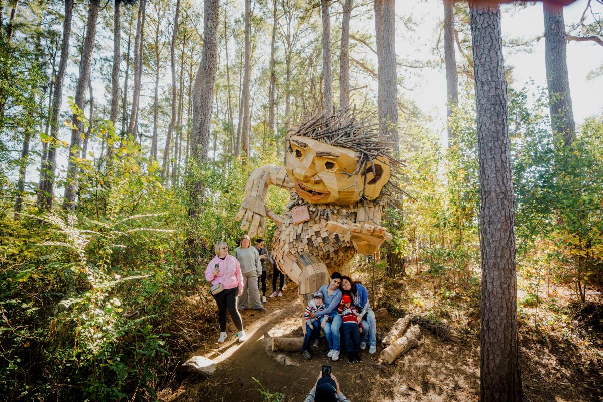 Thomas Dambo's Trolls at Dix Park