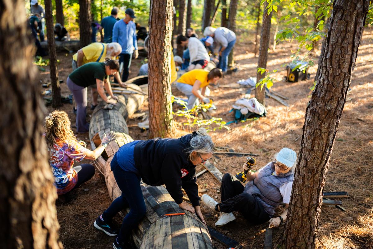 Thomas Dambo's Trolls at Dix Park