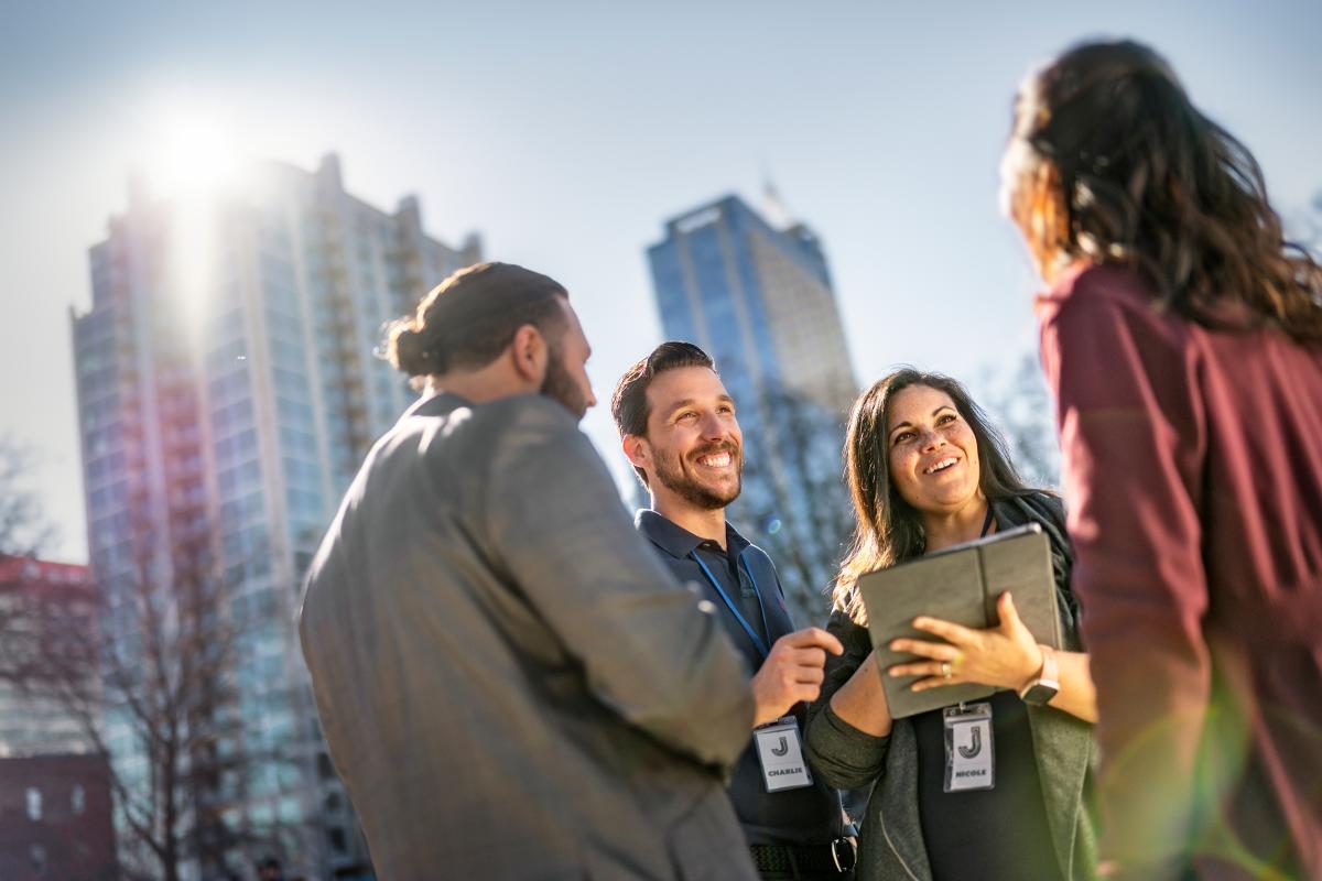 Meetings in Moore Square