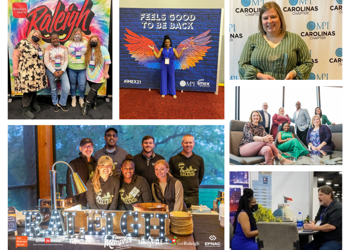 Photos of the Visit Raleigh sales team