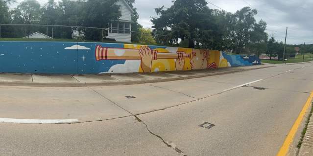 2023 Anthony Lewellen Auburn St. Retaining Wall Mural
