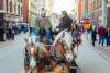 Enjoying a horse and wagon ride at Stroll on State