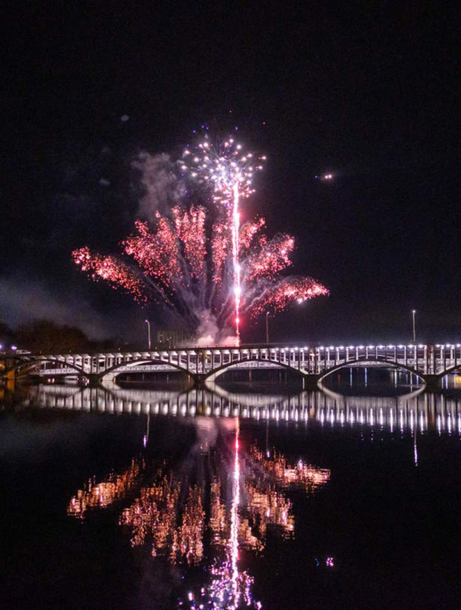 Jefferson St. Bridge Fireworks