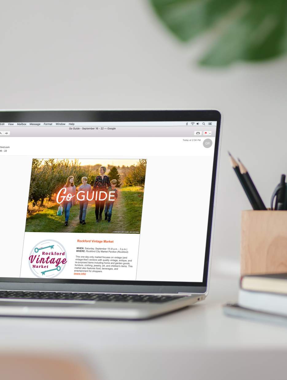 Go Guide eblast computer screen