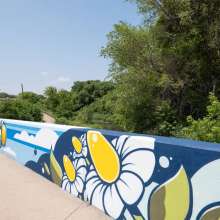 Anthony Lewellen Kent Creek Bridge Mural 2023