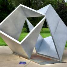 two cubes sculpture