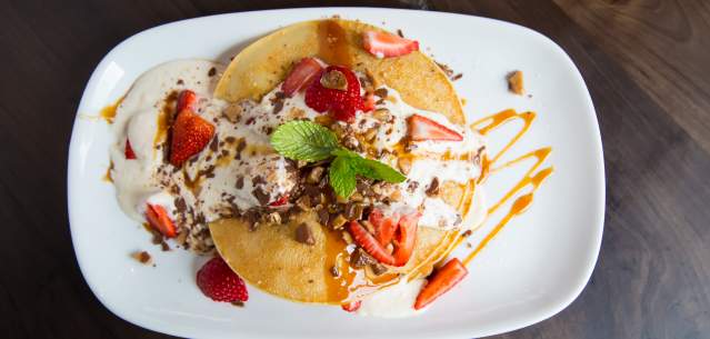 Pancakes from Fresco at the Gardens