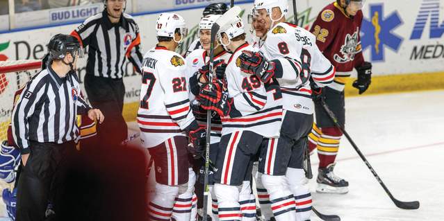 IceHogs celebration