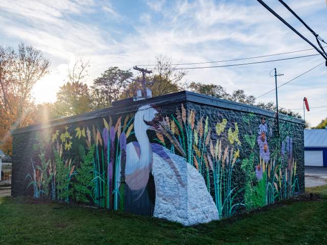 Brett Whitacre mural in Pecatonica