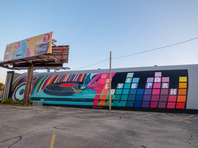 CD Source mural