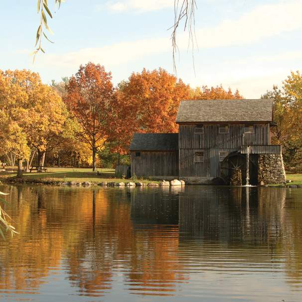 Midway Village in the fall