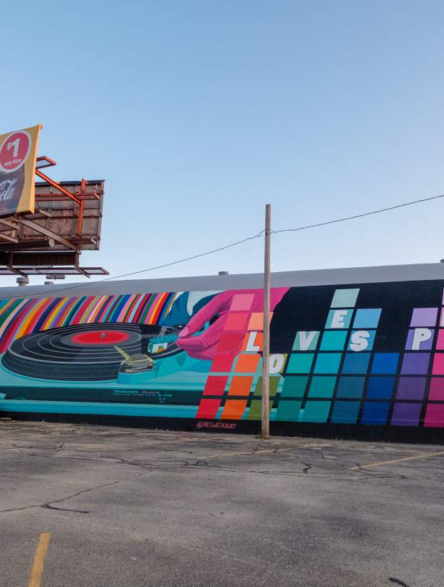 CD Source mural