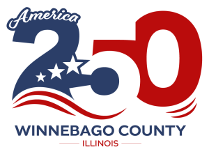 America 250 Winnebago County Illinois Logo