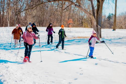 Snowshoeing at Klehm