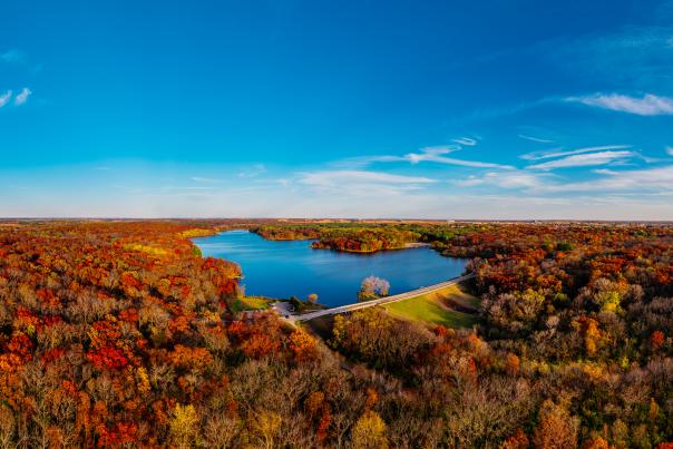 fall rock cut panoramic