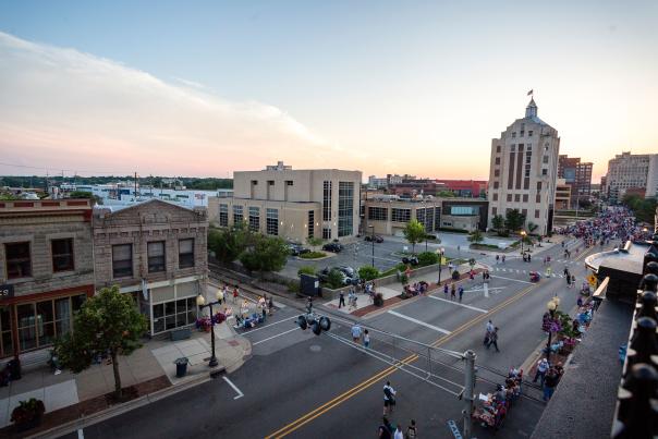 Downtown Rockford street view