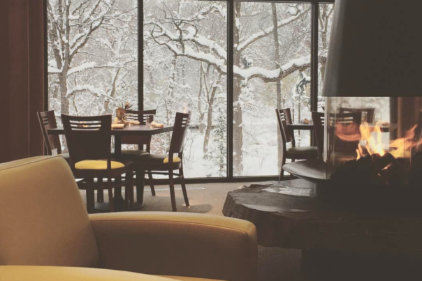 coffe and fireside