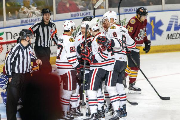 IceHogs celebration