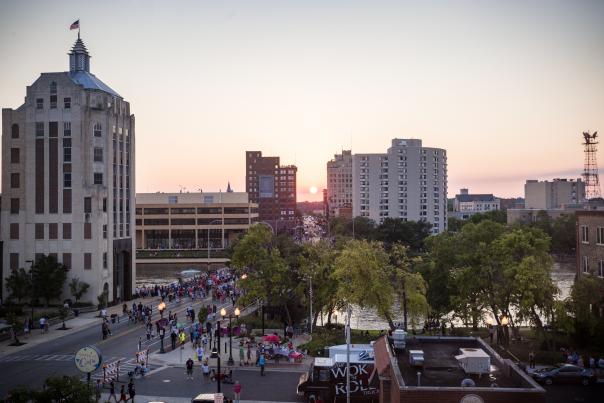 Downtown sun
