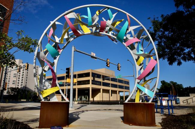 keyhole flutter sculpture