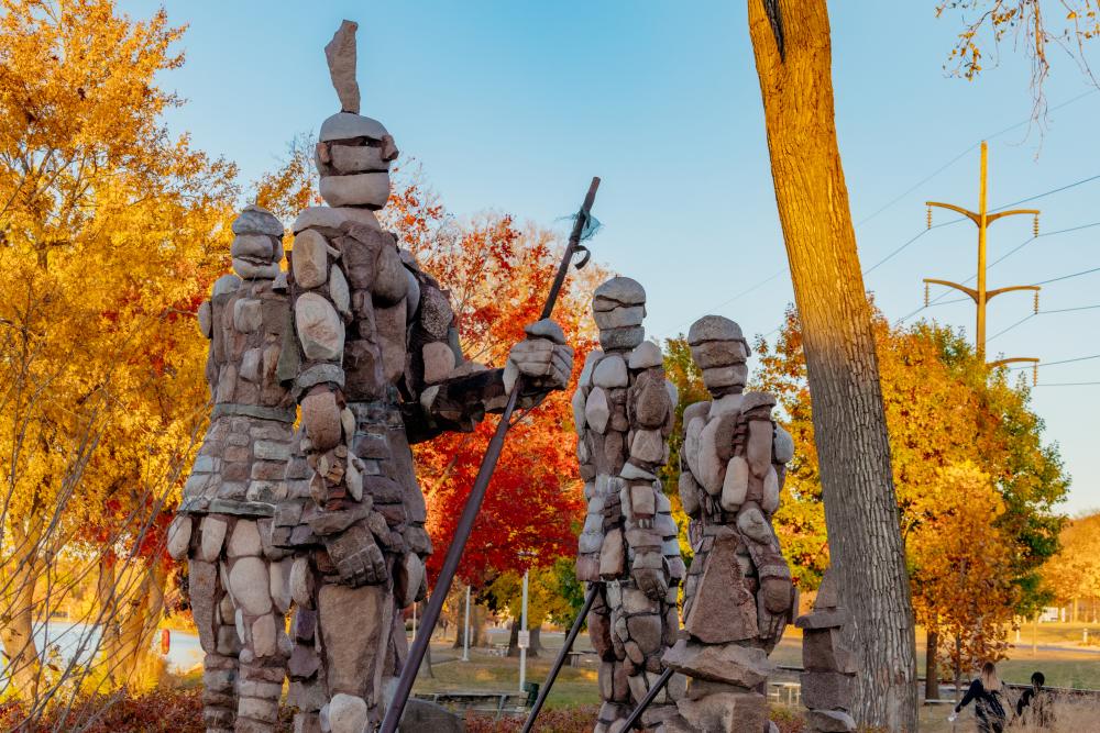 Fall Bike Path Rockmen