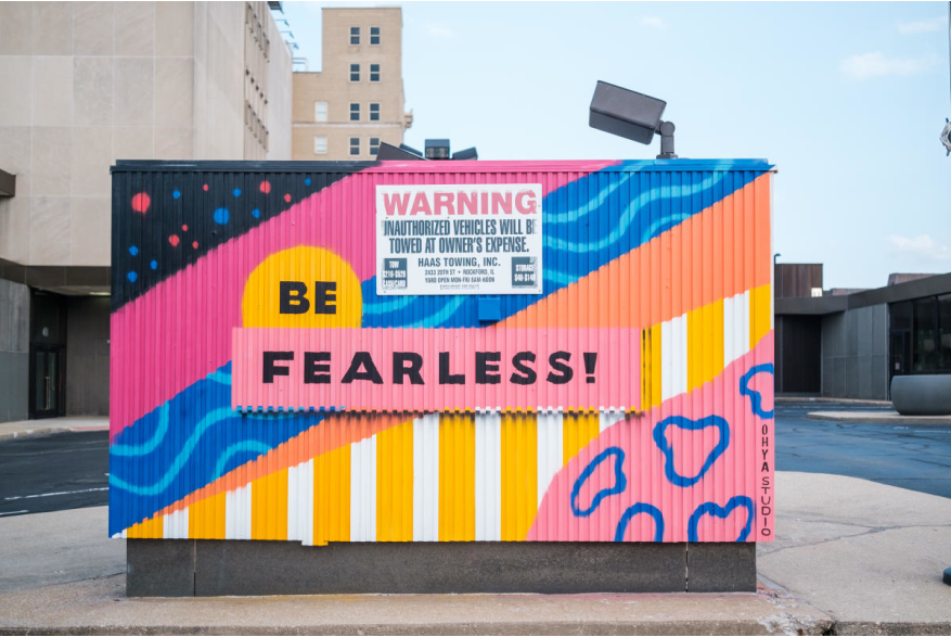 2024 Be Fearless OhYa Mini Mural