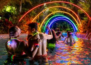 AquaGlow at SeaWorld San Antonio Aquatica