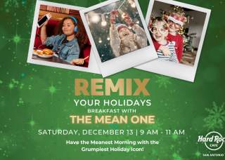 Breakfast with The Mean One at Hard Rock Cafe San Antonio!