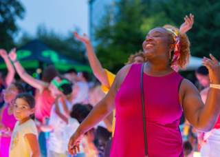 Hemisfair’s Super Fun Saturday: Glow Dance Party