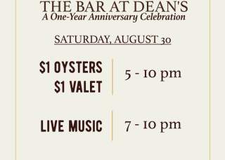 Live at Dean’s: 1-Year Anniversary Celebration