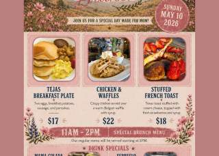 Mother's Day Brunch at Tejas Steakhouse