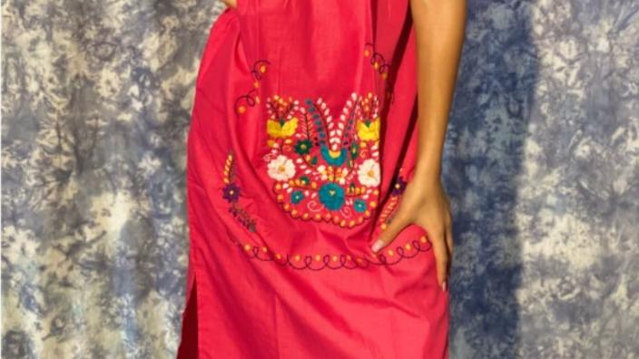 green emerald velvet dress San Antonino Gala Dress