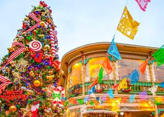Historic Market Square Christmas decorations in San Antonio.