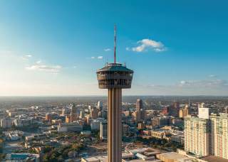 Tower of the Americas above the San Antonio skyline