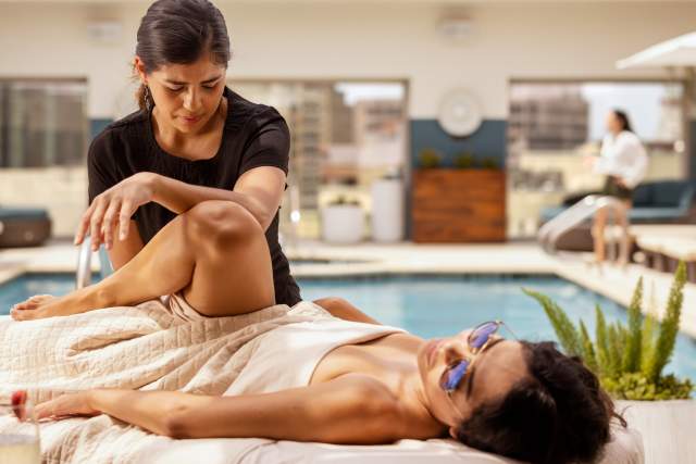 rooftop spa treatment at Hotel Contessa